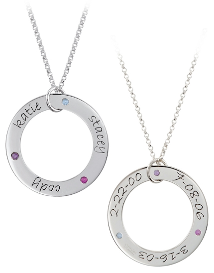 Posh loop circle pendant with optional chain by Posh Mommy