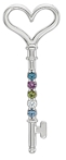 This picture is closer to birthstone pendant's actual size.