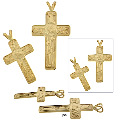 This cross is available in 3 sizes.