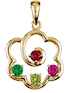 This picture is closer to birthstone pendant's actual size.