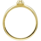 Side view of ring #71518