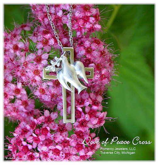 Dove of peace cross